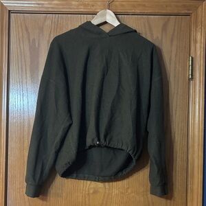 Dark Brown Hooded Pullover